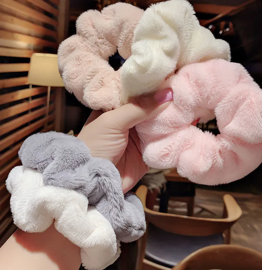 Chouchou Velours effet Peluche